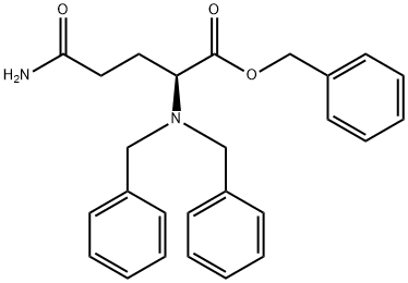 L-GlutaMine, N2,N2-bis(phenylMethyl)-, phenylMethyl ester 结构式