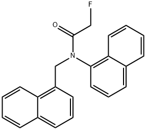 2-Fluoro-N-(1-naphtyl)-N-(1-naphtylmethyl)acetamide 结构式