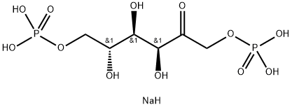 1,6-二-O-膦酰-BETA-D-呋喃果糖 结构式