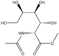 2-Acetylamino-2-deoxy-D-gluconic acid methyl ester 结构式