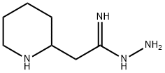 2-Piperidineacetimidic  acid,  hydrazide  (8CI) 结构式