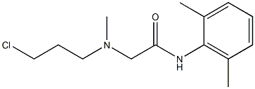 2-[(3-Chloropropyl)(methyl)amino]-N-(2,6-dimethylphenyl)acetamide 结构式