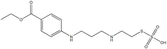 4-[[3-[[2-(Sulfothio)ethyl]amino]propyl]amino]benzoic acid 1-ethyl ester 结构式