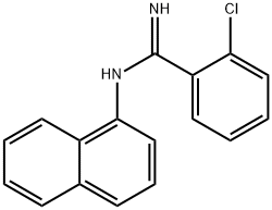 o-Chloro-N-(1-naphtyl)benzamidine 结构式
