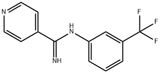 N-(α,α,α-Trifluoro-m-tolyl)isonicotinamidine 结构式