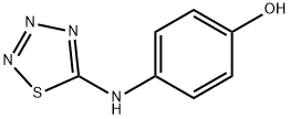 p-(1,2,3,4-thiatriazol-5-ylamino)phenol 结构式