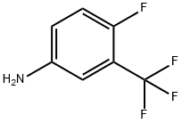 4-氟-3-三氟甲基苯胺 结构式