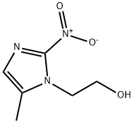 2-Nitro-5-methyl-1H-imidazole-1-ethanol 结构式