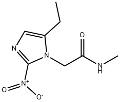 5-Ethyl-N-methyl-2-nitro-1H-imidazole-1-acetamide 结构式