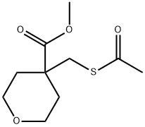 Methyl4-[(acetylsulfanyl)methyl]oxane-4-carboxylate 结构式