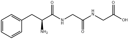 L-苯丙氨酰甘氨酰甘氨酸 结构式