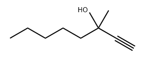 3-甲基-1-辛炔-3-醇 结构式