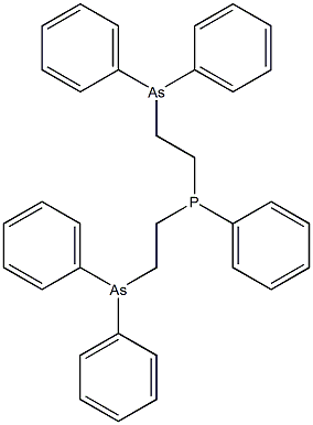 bis[(2-diphenylarsinoethyl)phenyl]phosphine 结构式