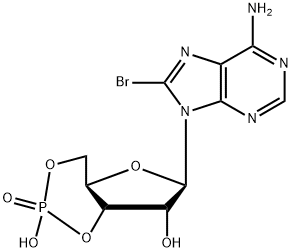8-溴腺苷-3',5'-环单磷酸 结构式
