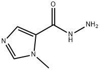 1-甲基-1H-咪唑-5-甲酰肼 结构式