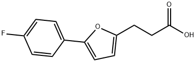 3-(5-(4-氟苯基)呋喃-2-基)丙酸 结构式