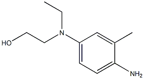 2-[4-氨基(乙基)-3-甲基苯胺]-1-乙醇 结构式
