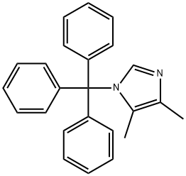 4,5-二甲基-1-(三苯甲基)-1H-咪唑 结构式