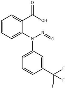 Benzoic  acid,  2-[nitroso[3-(trifluoromethyl)phenyl]amino]- 结构式