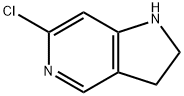 6-氯-2,3-二氢-5-氮杂吲哚 结构式