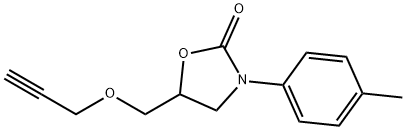 3-(4-Methylphenyl)-5-[(2-propynyloxy)methyl]-2-oxazolidinone 结构式