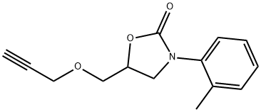 3-(2-Methylphenyl)-5-[(2-propynyloxy)methyl]-2-oxazolidinone 结构式