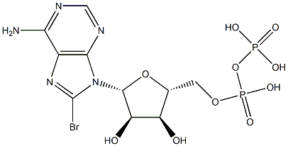 8-bromoadenosine 5'-diphosphate 结构式