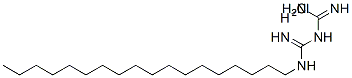 1-octadecylbiguanide monohydrochloride 结构式