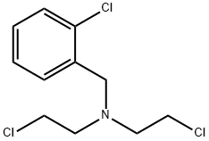Benzenemethanamine, 2-chloro-N,N-bis (2-chloroethyl)- 结构式