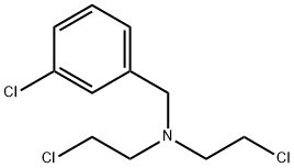 N,N-Bis(2-chloroethyl)-m-chlorobenzylamine 结构式