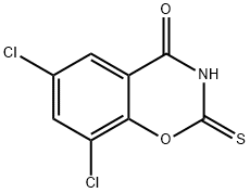 6,8-Dichloro-2-thio-2H-1,3-benzoxazine-2,4(3H)-dione 结构式