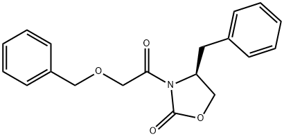 (S)-(+)-4-Benzyl-3-benzyloxyacetyl-2-oxazolidinone 结构式