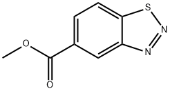 1,2,3-苯并噻二唑-5-羧酸甲酯 结构式