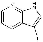3-碘-7-氮杂吲哚 结构式