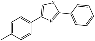 4-(4-METHYLPHENYL)-2-PHENYL-1,3-THIAZOLE 结构式