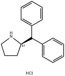 (R)-2-二苯甲基吡咯烷盐酸盐 结构式