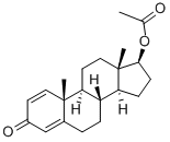 17-乙酸勃地酮 结构式