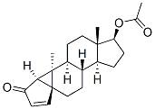 1,5-Cycloandrost-3-en-2-one, 17-(acetyloxy)-, (1alpha,5beta,10alpha,17 beta)- 结构式