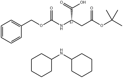 CBZ-L-天门冬氨酸4-叔丁酯 结构式