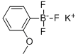 (2-甲氧基苯基)三氟硼酸钾 结构式