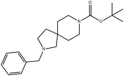 2-苄基-2,8-二氮杂螺[4.5]癸烷-8-羧酸叔丁酯 结构式