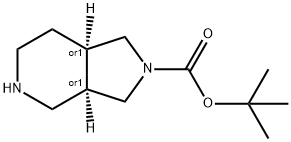 六氢-1H-吡咯并[3,4-C]吡啶-2(3H)-甲酸叔丁酯 结构式