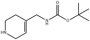 Carbamic acid, [(1,2,3,6-tetrahydro-4-pyridinyl)methyl]-, 1,1-dimethylethyl ester 结构式