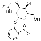 2-硝基苯基 2-脱氧-2-乙酰氨基-Α-D-吡喃半乳糖苷 结构式