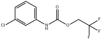 2,2,2-三氟乙基-N-(3-氯苯基)氨基甲酸酯 结构式
