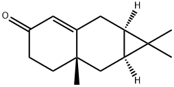 1,4,4-trimethyltricyclo(5.4.0.0(3,5))undec-7-en-9-one 结构式