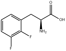 DL-2,3-二氟苯丙氨酸 结构式