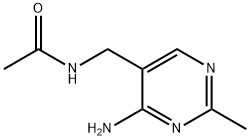 5-乙酰氨甲基-4-氨基-2-甲基嘧啶 结构式