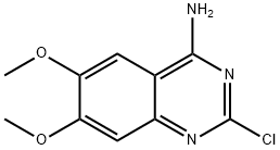 2-氯-4-氨基-6,7-二甲氧基喹唑啉 结构式