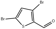 3,5-二溴-2-噻吩甲醛 结构式
